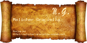 Melicher Graciella névjegykártya
